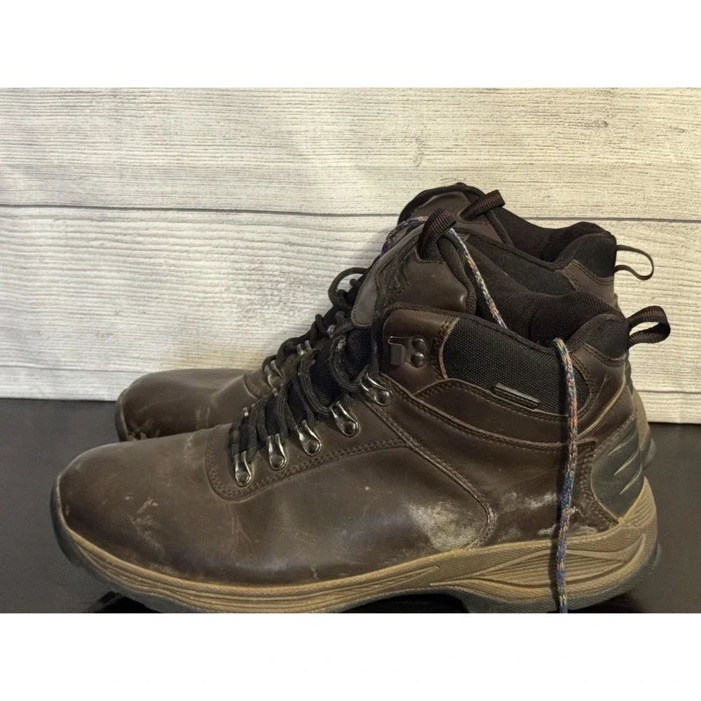 Khombu Men's Ravine Thinsulate Hiking Work Boots Size 12M Brown Leather Lace Up